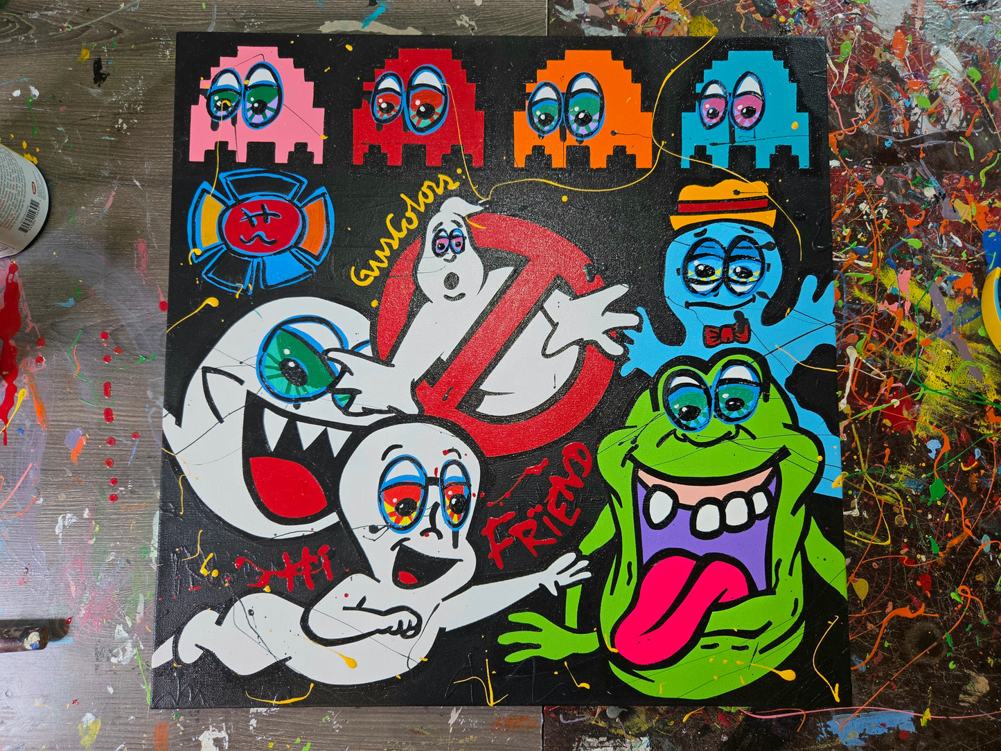 Monsters Under My Bed (24x24)